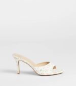 Flourishing Rose Floral Stiletto Mules - Image 2