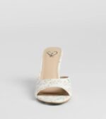 Flourishing Rose Floral Stiletto Mules - Image 3