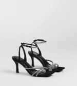 So Icy Rhinestone Kitten Stiletto Heels