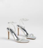 Sparks Fly Glitter Mesh Stiletto Heels