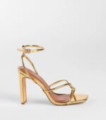 So Elegant Twist Strappy Block Heels - Image 10