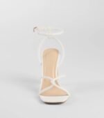 So Elegant Twist Strappy Block Heels - Image 7