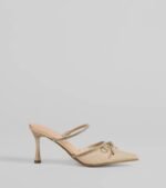 Chic Steps Glitter Mesh Stiletto Pumps - Image 6