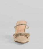 Chic Steps Glitter Mesh Stiletto Pumps - Image 7