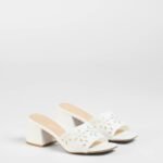 Perfect Pair Cutout Block Heel Mules