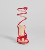 Chic Charm Bow Spiral Stiletto Heels - Image 7